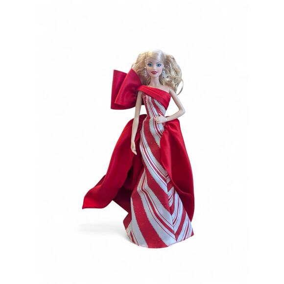 Pre-owned Mattel Barbie 2019 Blonde Holiday Barbie Doll FXF01 - Picture 1 of 7